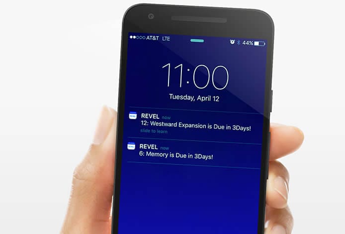 Example: Revel customized notifications