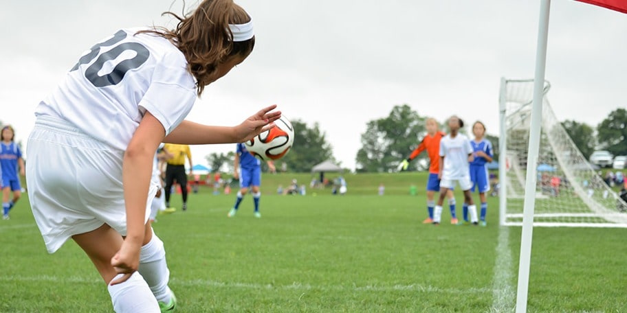 Young girl on computer