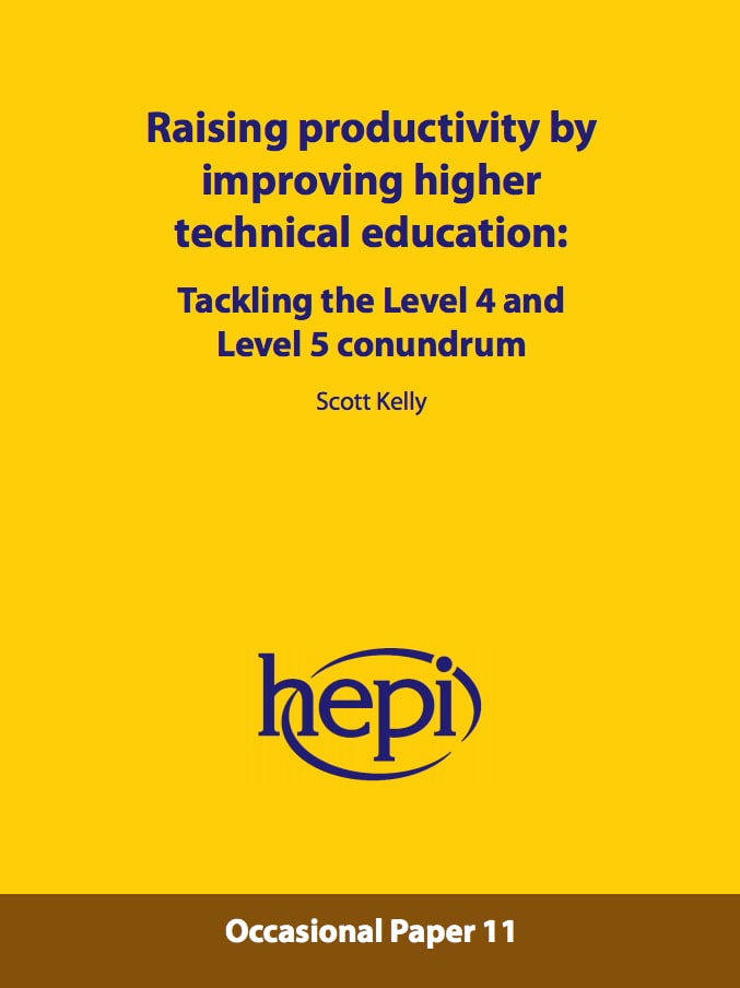 Link to the Higher-level skills report 2015 on the HEPI website