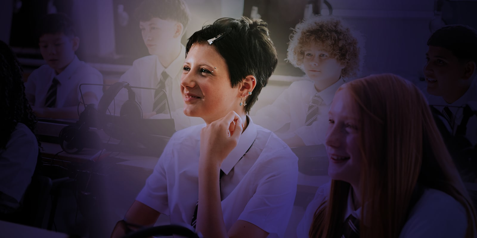 Students in a classroom