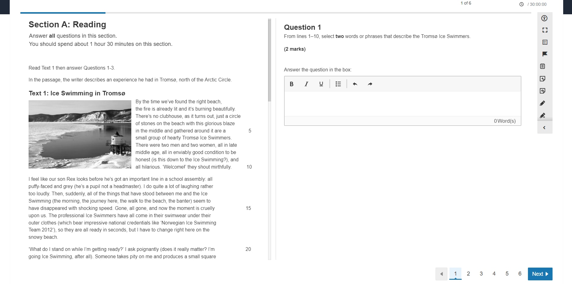 Testlet option 2: with enhanced text styling and formatting applied