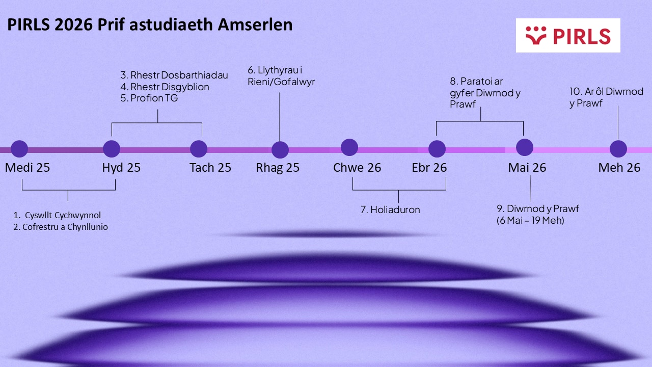 PIRLS26 Cymru Prif astudiaeth Amserien (Cymraeg/Welsh)