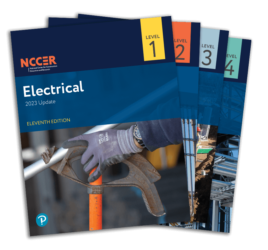 Covers of NCCER Electrical, Eleventh Edition, Levels 1-4
