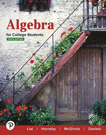 cover art of Algebra for College Students (HS Binding), 10th edition
