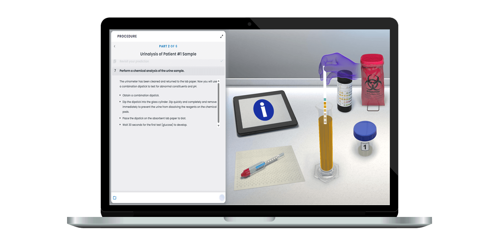 Image of laptop with Pearson Interactive Labs for A&P on the screen