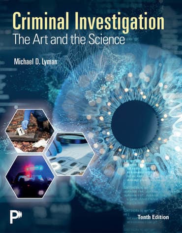 cover of Criminal Investigation: The Art and the Science, 10th Edition