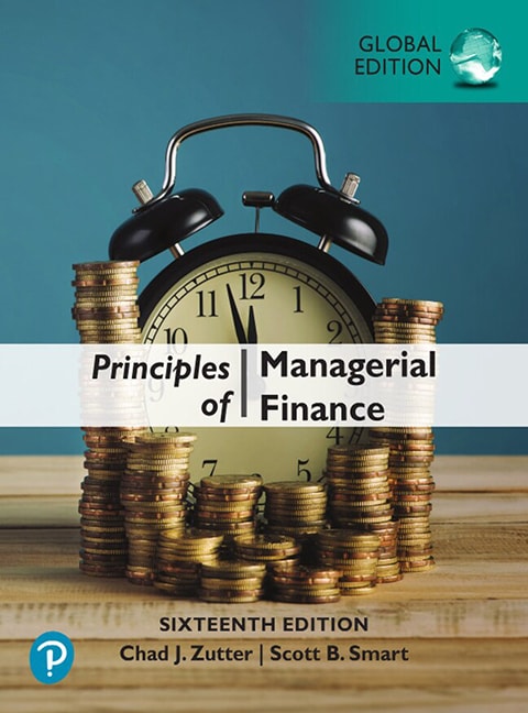 Book cover of Principles of Managerial Finance, Global Edition