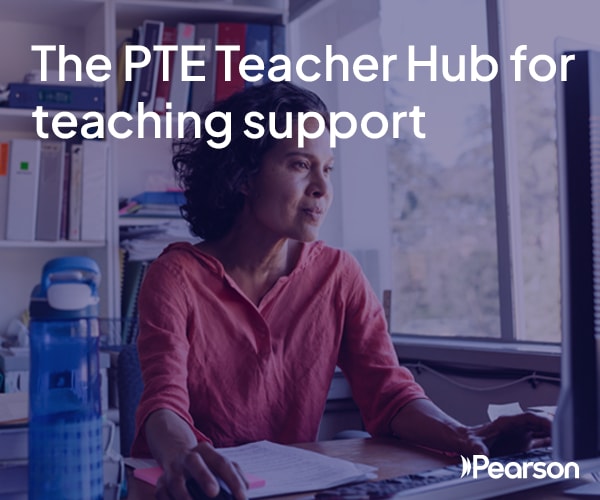 The PTE Teacher Hub for teaching support