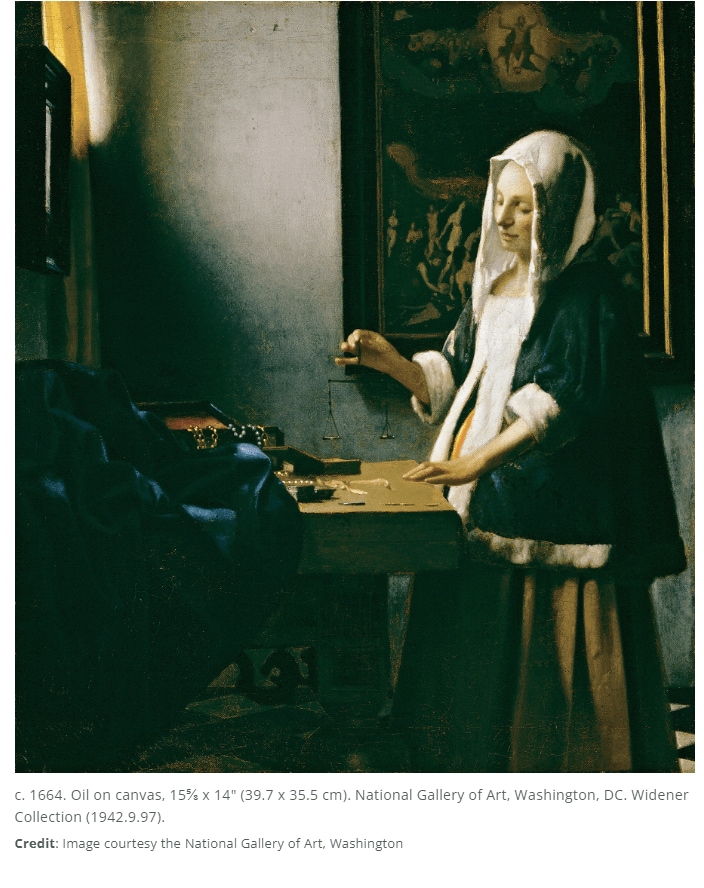 Vermeer's Woman Holding A Balance