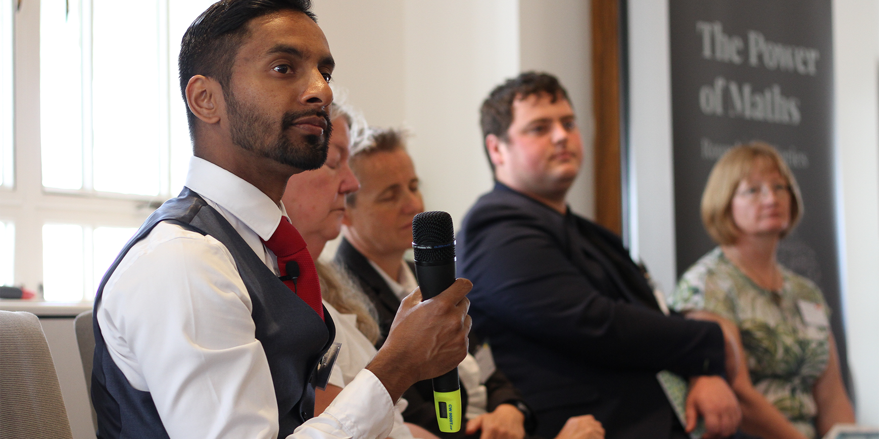 Bobby Seagull and attendees at the Power of Maths Roundtable