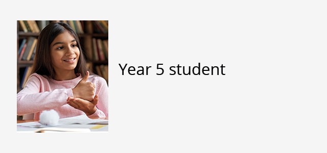 Year 5 student