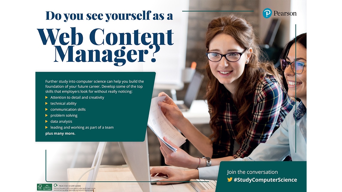 Web Content Manager poster - female