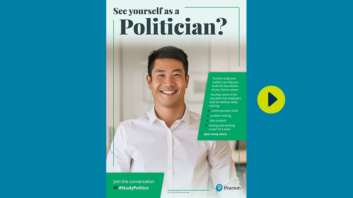 #StudyPolitics politician poster - male