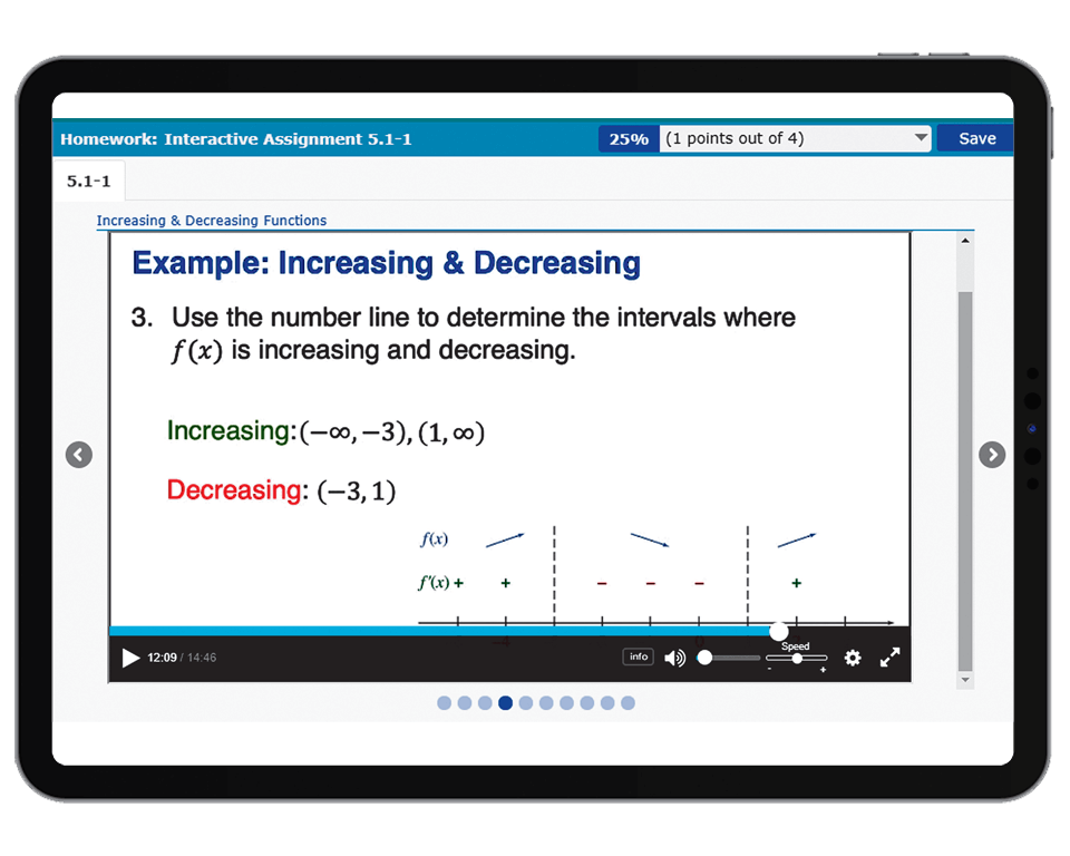 Examples with Video-Guided Learning Assignments 