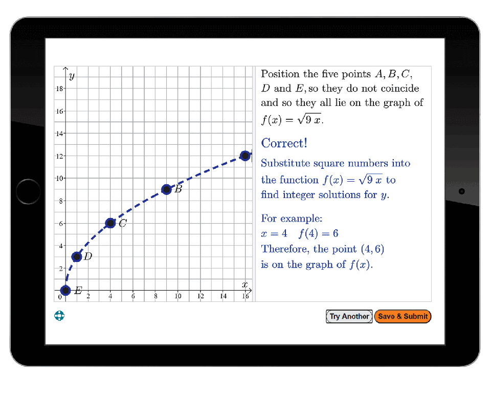 GeoGebra Graphing Exercises example image