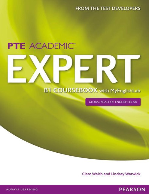 PTE Academic Expert B1 Student Book with MyEnglishLab - Cover Image