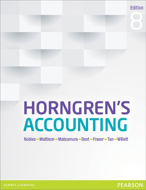 Horngren's Accounting - Cover Image