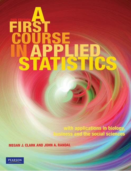 A First Course in Applied Statistics (Pearson Original Edition) - Cover Image