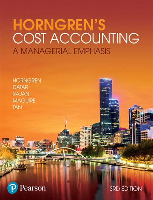Horngren's Cost Accounting: A Managerial Emphasis - Cover Image