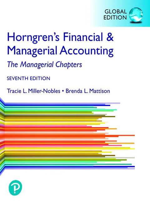 Horngren's Financial & Managerial Accounting, The Managerial Chapters - Cover Image