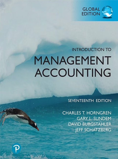 Introduction to Management Accounting, Global Edition - Cover Image