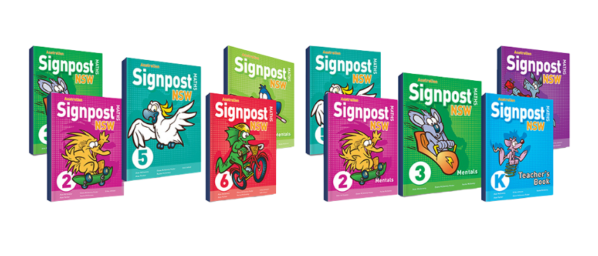 Australian Signpost Maths NSW Student Books Covers for years K to 6