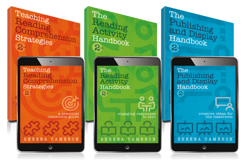 Image showing three Sheena cameron books as a print resource and as eBooks.