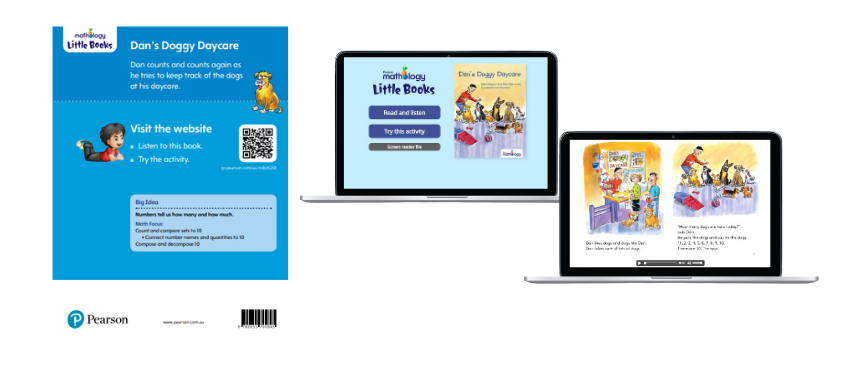 Mathology Little Books Digital version shown on laptop screen