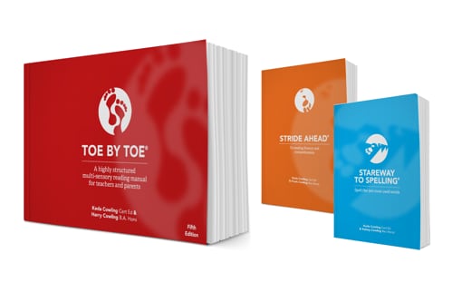 Image showing the three Toe by Toe books