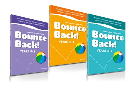 Image of three Bounce Back! books.