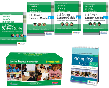 Fountas & Pinnell Leveled Literacy Intervention (LLI) Green System, Teacher Resources with Booster Pack