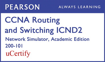 CCNA R&S ICND2 200-101 Network Simulator Academic Edition Pearson uCertify Labs Student Access Card