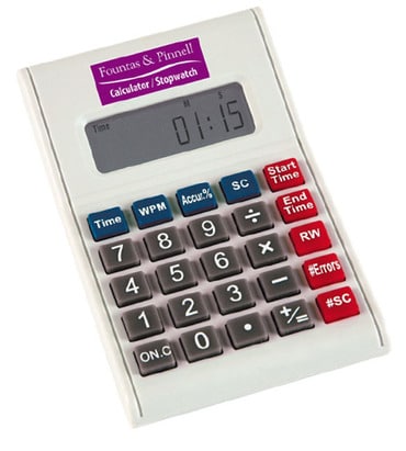 Fountas & Pinnell Benchmark Assessment System Calculator/Stopwatch