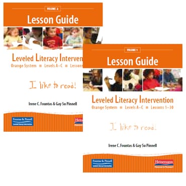 Fountas & Pinnell Leveled Literacy Intervention (LLI) Orange Lesson Guides
