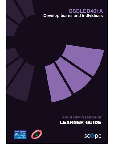 BSBLED401A Develop teams and individuals Learner Guide