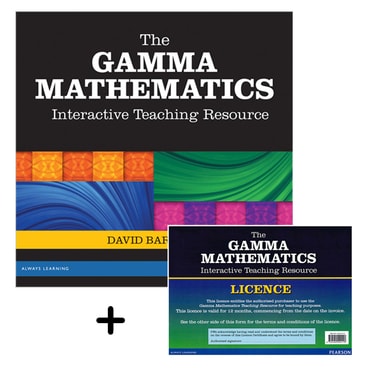 Gamma Mathematics Interactive Teaching Resource Pack (CD + Annual Licence): NCEA Level 1