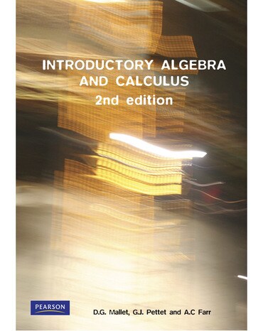 Introductory Algebra and Calculus (Pearson Original Edition)