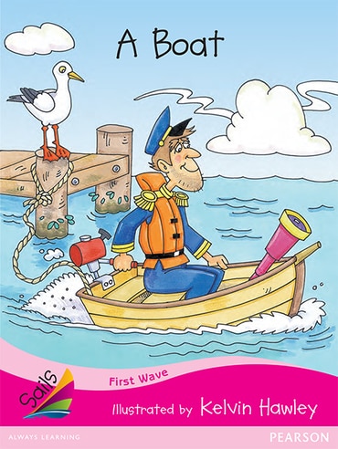 First Wave Set 2: A Boat (Reading Level 1/F&P Level A)