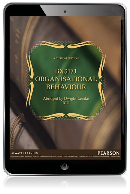 Organizational Behaviour BX3171 (Custom Edition eBook)