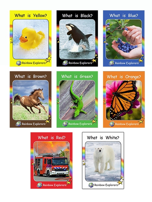 Red Rocket Readers: Rainbow Explorers Pack (Reading Level 1-2/F&P Level A-B)