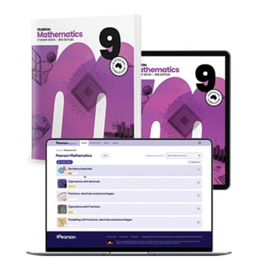 Pearson Mathematics 9 Student Book, eBook and Digital Hub