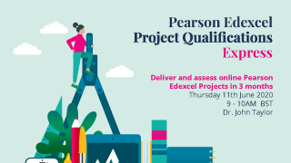 Deliver and assess online Pearson Edexcel Projects in 3 months webinar banner