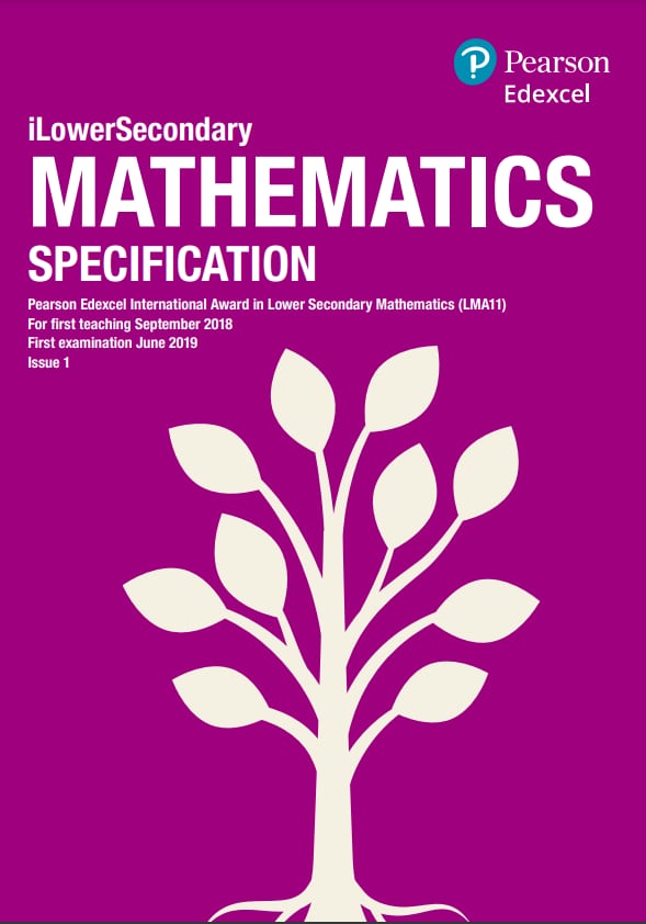 iPLS Maths Specification Cover