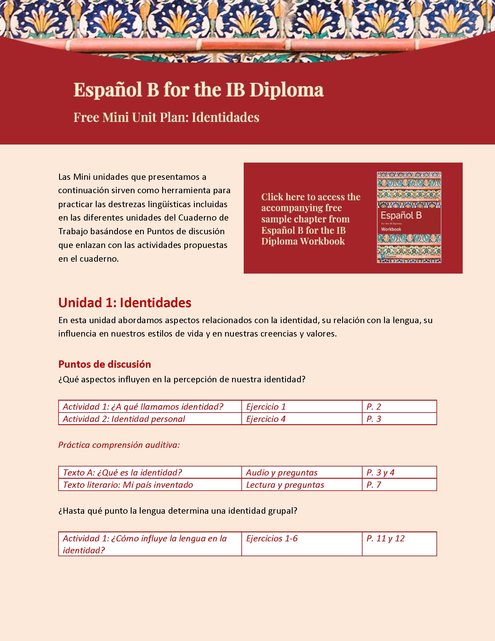 IB Diploma Spanish sample