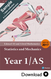 A Level Maths Statistics and Mechanics Pupil Book sample