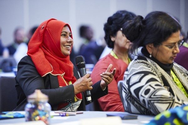 Photo of women at a conference