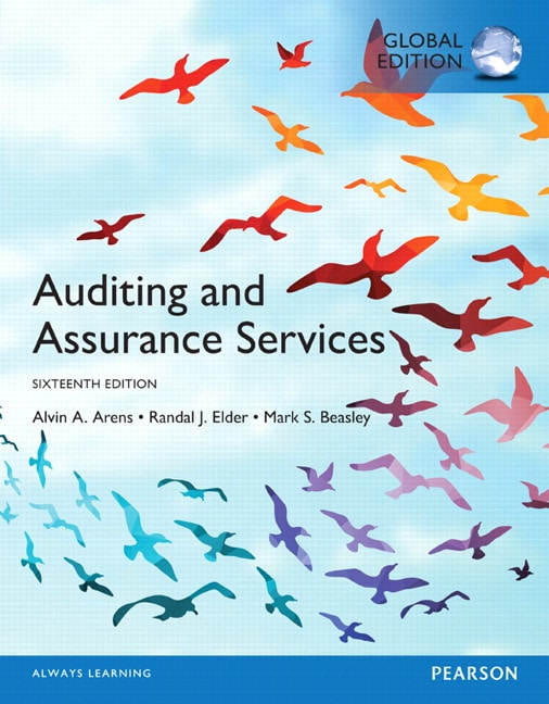 <img alt="Auditing and Assurance Services, 16th Global Edition. Alvin A. Arens, Randal J. Elder, Mark S. Beasley and Chris E. Hogan">