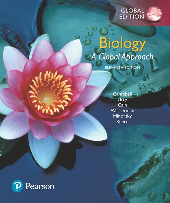 <img alt="Biology: A Global Approach, 11th Global Edition. Neil A. Campbell, Lisa A. Urry, Michael L. Cain, Steven A. Wasserman, Peter V. Minorsky and Jane B. Reece">
