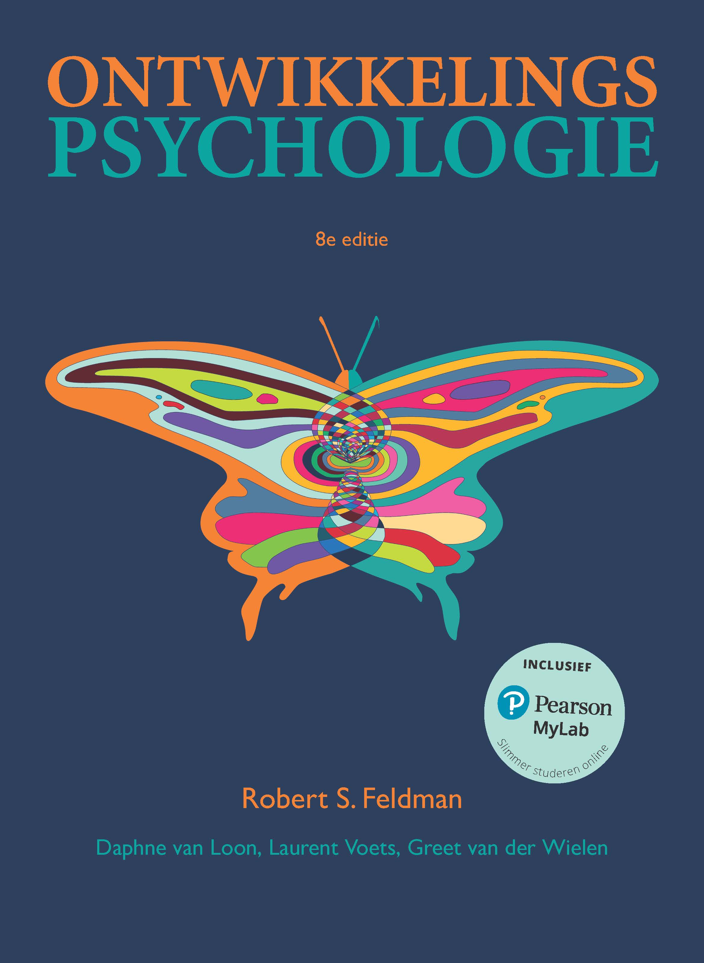 Cover Ontwikkelingspsychologie, 8e editie met MyLab