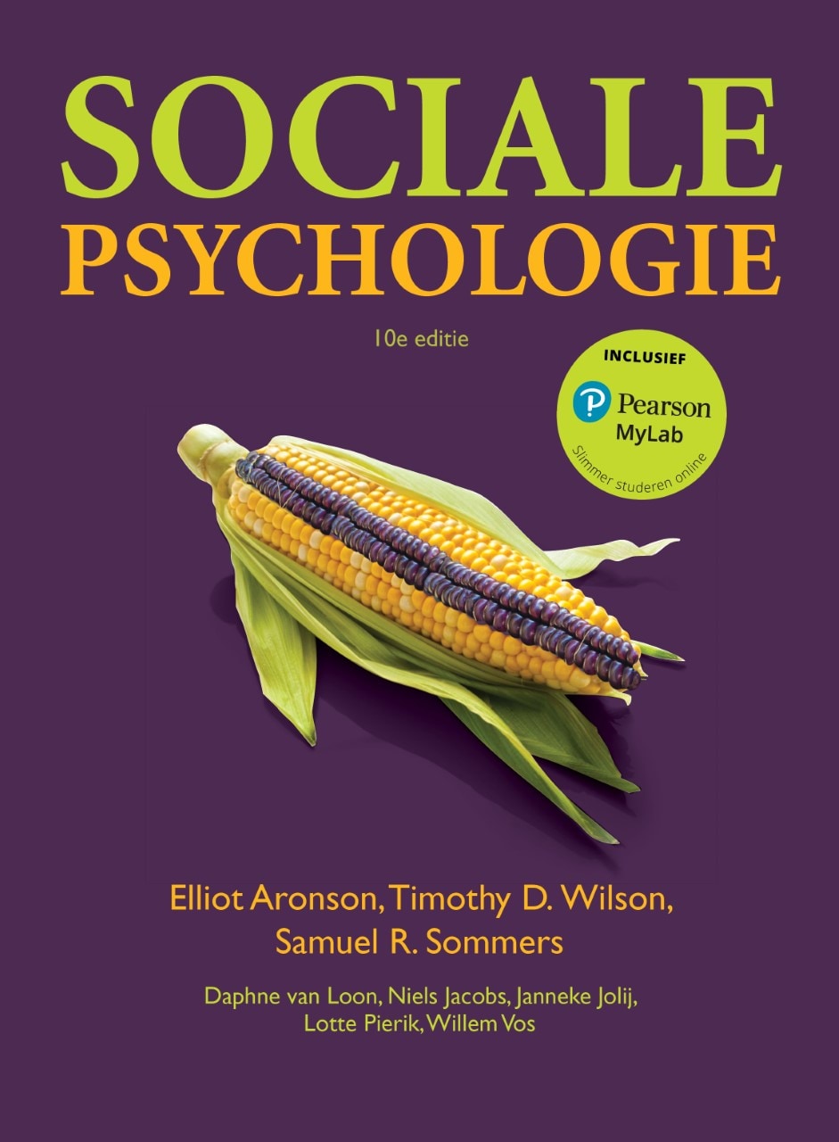 Cover Sociale psychologie, 10e editie met MyLab